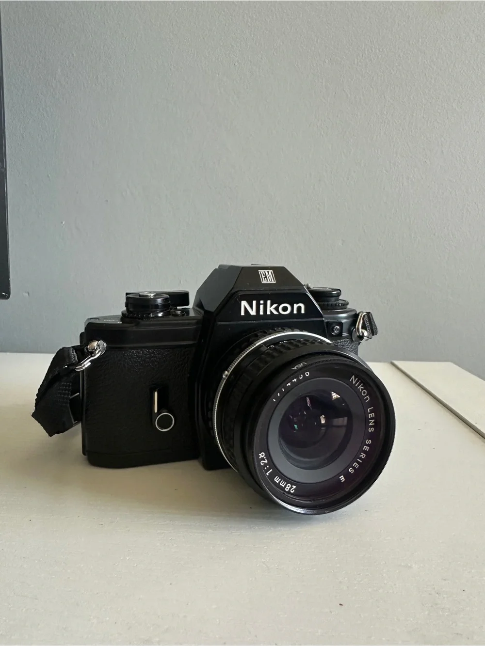 Vintage ‘93 Nikon EM 35mm Film Camera with 3 Lenses & Accessories